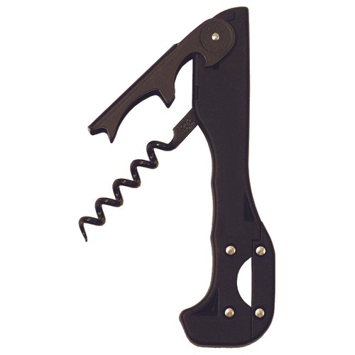 Franmara 2037-BU Boomerang Waiter's Corkscrew, Two-step, 5-1/8", Black
