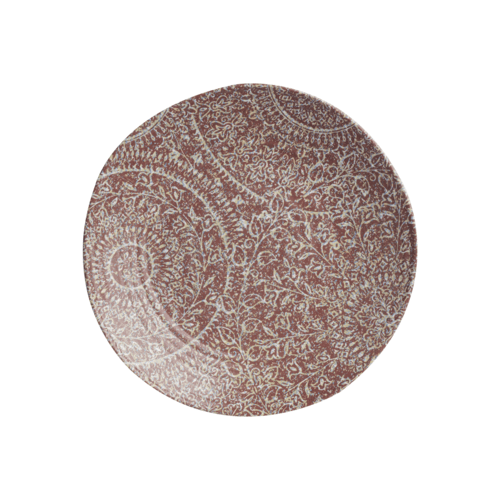 Steelite 7123TM074 Solano Rubine Round Melamine Plate, 9", Red, (Case of 12)