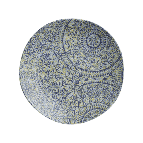 Steelite 7124TM073 Solano Azure Round Melamine Plate, 6.5", Blue, (Case of 24)