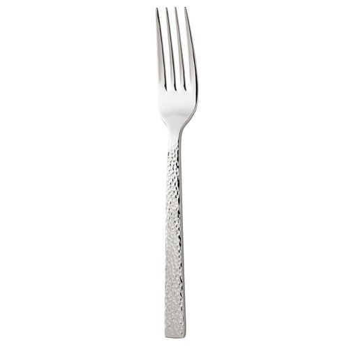 Oneida B327FDNF Chef's Table Hammered™ 18/0 Stainless Steel Dinner Fork, 7-7/8" (Case of 12)