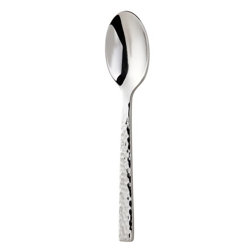 Oneida B327SADF Chef's Table Hammered™  18/0 Stainless Steel A.D. Coffee Spoon, 4-3/8" (Case of 12)