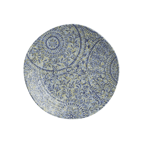 Steelite 7124TM074 Solano Azure Round Melamine Plate, 9", Blue (Case of 12)