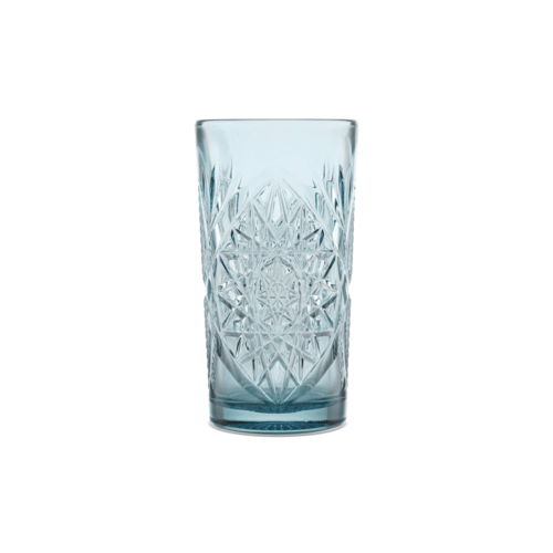 Libbey 5633/AP0N7D Hobstar Cooler Glass, 16 oz., Clear Sapphire (Case of 12)