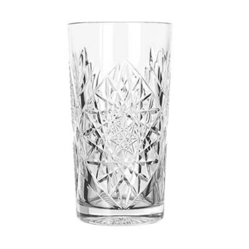 Libbey 5633 Hobstar Cooler Glass, 16 oz., Clear (Case of 12)