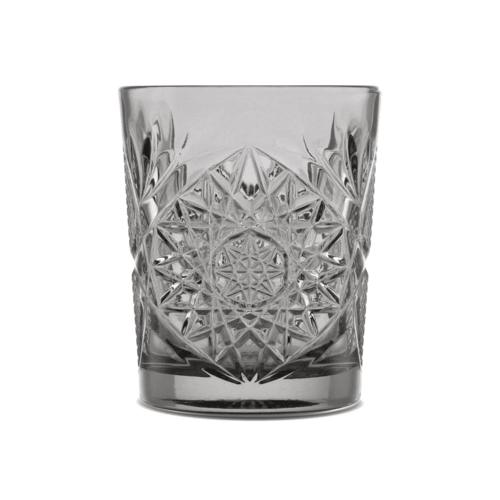 Libbey 5632/AK7P2M Hobstar Double Old Fashion Glass, 12 oz., Clear Graphite (Case of 12)