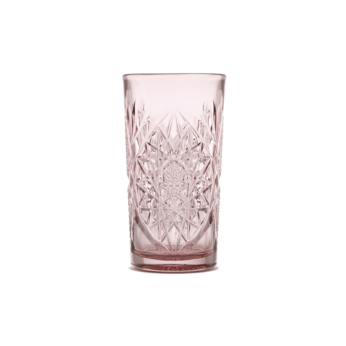 Libbey 5633/AB2X0F Hobstar Cooler Glass, 16 oz., Clear Blush (Case of 12)