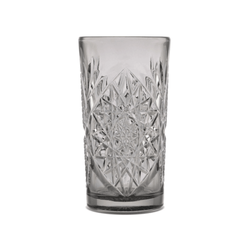 Libbey 5633/AK7P2M Hobstar Cooler Glass, 16 oz., Clear Graphite (Case of 12)