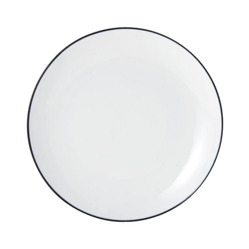 Mikasa Hospitality 5260370 Round Porcelain Bistro Plate, 8", White