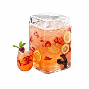Cal-Mil 1733-2 Fusion 2 Gallon Glass Dispenser