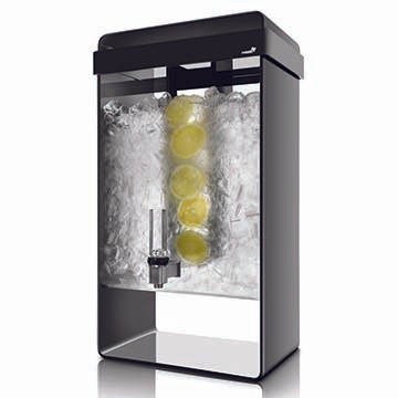 Rosseto LD156 5 Gal Black Acrylic Infusion Beverage Dispenser