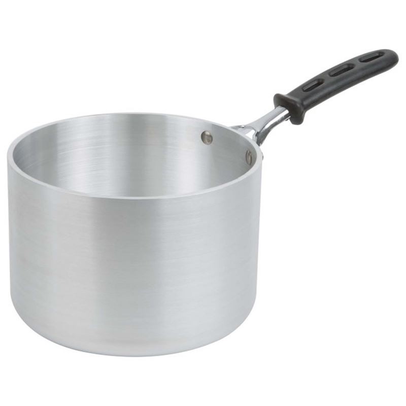 Vollrath 69444 Wear-Ever® Heavy-Duty Aluminum Sauce Pan, 4-1/4qt, Silicone Handle