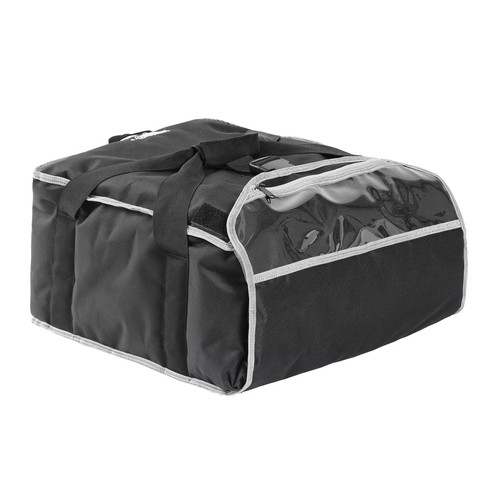 Vollrath VPB118 1-Series Insulated Pizza Delivery Bag, 19"X19"X9", Black