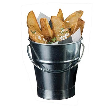 American Metalcraft GP3 Mini Tabletop Serving Galvanized Pail, 8.5oz