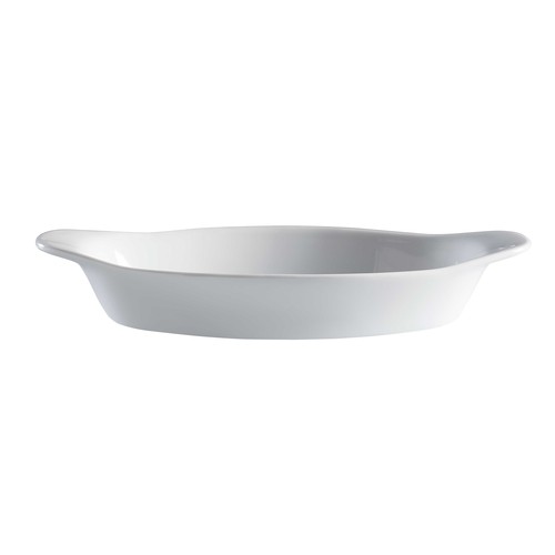 G.E.T. PA1101909712 Porcelain Au Gratin Dish, 9-4/5 oz, 9"X4", Oval