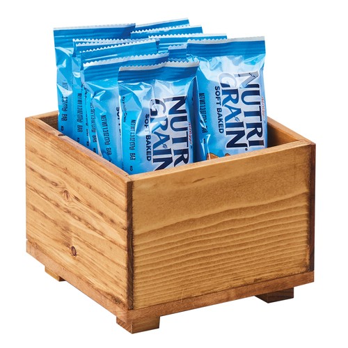 Cal-Mil 3682-55-99 Madera Stacking box, 5"X5"X3-1/4", Rustic Pine