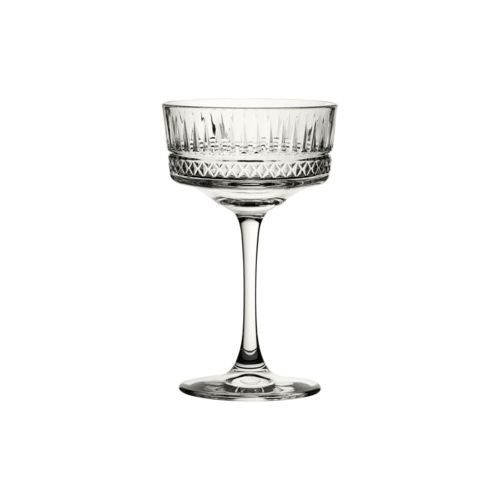 Steelite P440436 Elysia Champagne Coupe Glass, 9 oz, Clear, Glass (Case of 24)