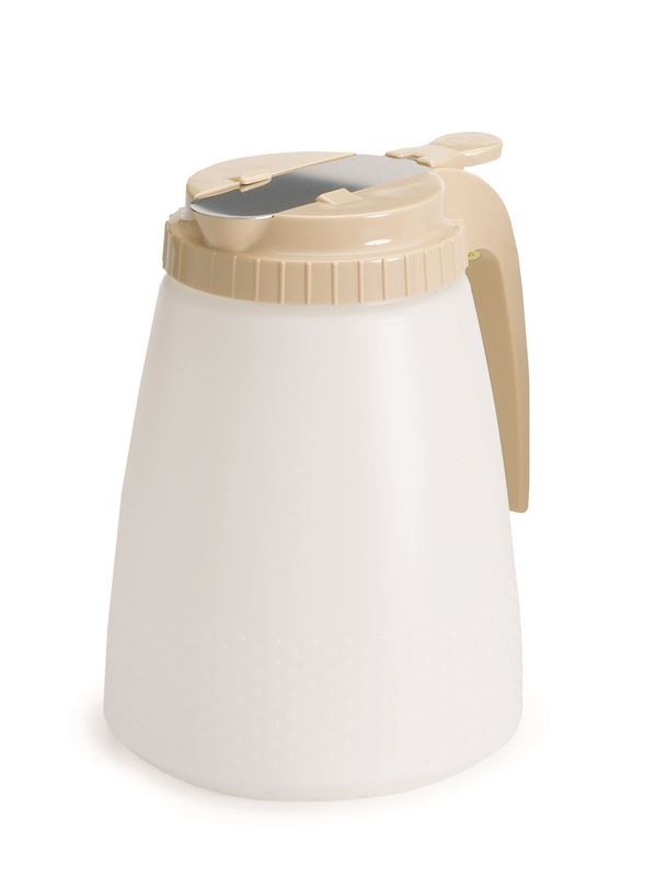 Tablecraft 748A All Purpose Dispenser With Almond Abs Top, 48oz