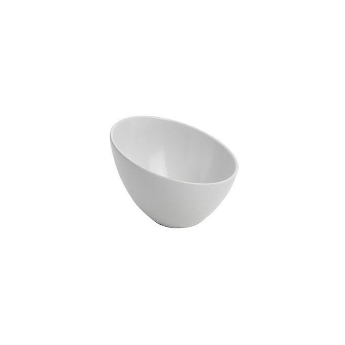 American Metalcraft MELSL52 Endurance™ Melamine Slanted Round Bowl 11oz, 5", White