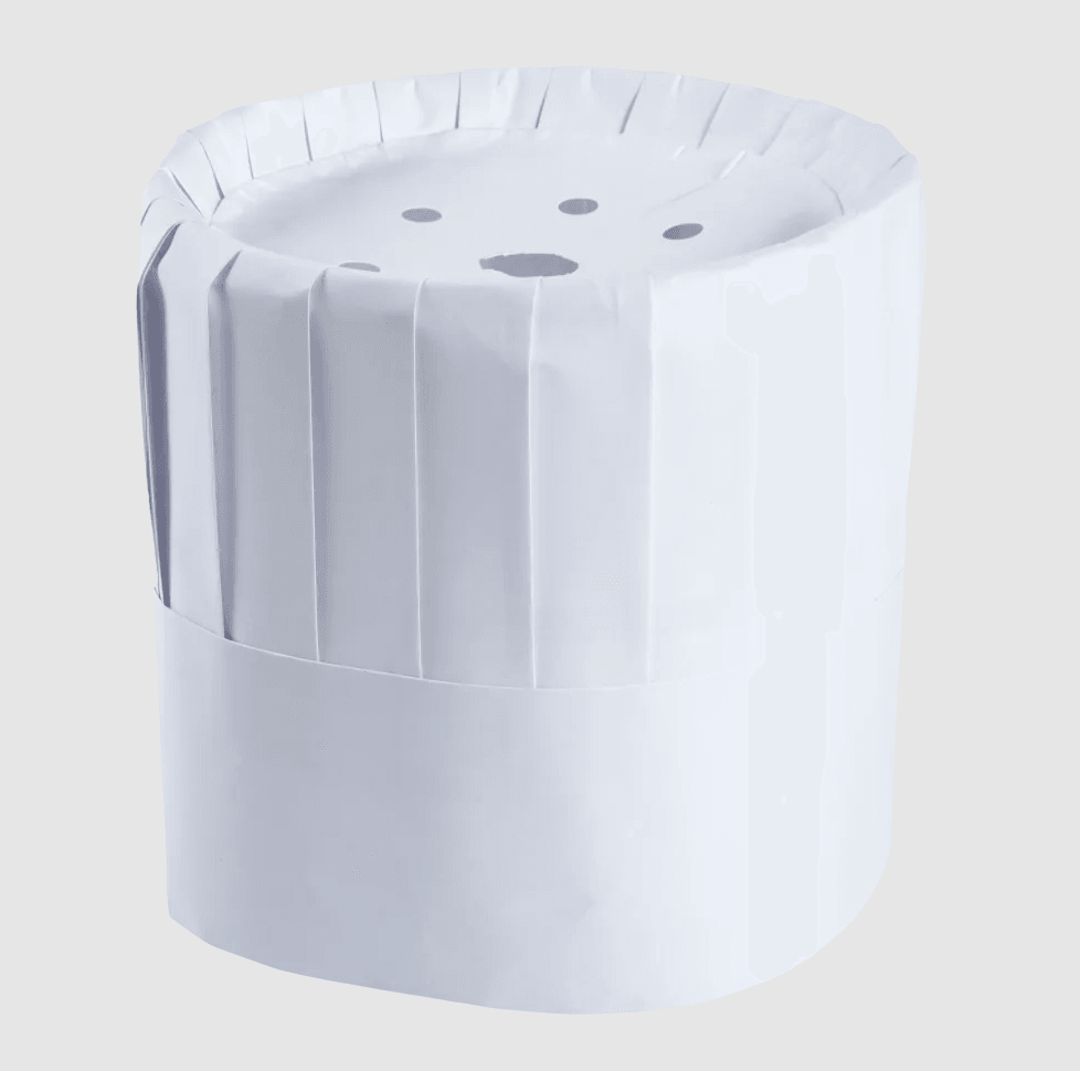 Royal Paper RCH7 7" Pleated Chef Hat w/ Comfort Band (Case of 28)