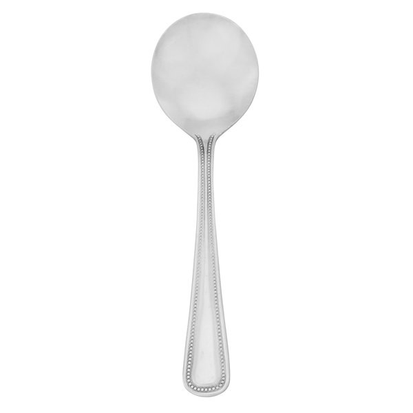 Walco WL5512 Posie Bouillon Spoon, 5-13/16'', 18/0 Stainless Steel