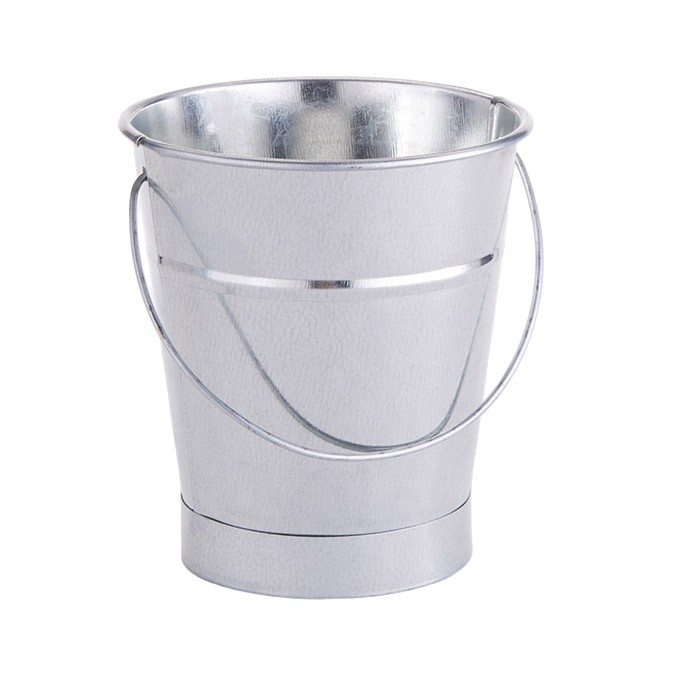 American Metalcraft GP4 Diameter Tabletop Serving Galvanized Pail, 18oz