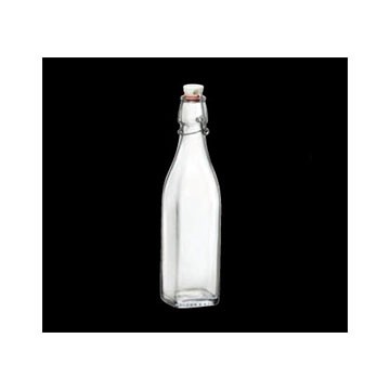 Steelite 4953Q675 Bormioli Bottle w/ Swing Stopper, 17oz, Clear (Case of 12)