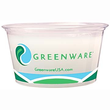 Fabri-Kal GPC400 Greenware Plastic Portion Cups, 4oz, Clear (Case of 20000)