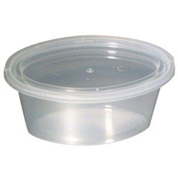 Newspring E503 ELLIPSO Oval Souffle Cup w/ Lid, 3oz, Clear (Case of 500)