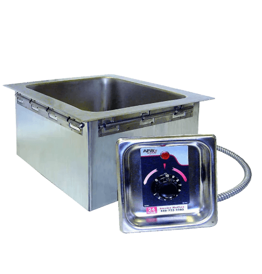 APW Wyott HFW-43D Insulated Fractional Hot Food Well, Electric, 4/3 Size Well, Drain