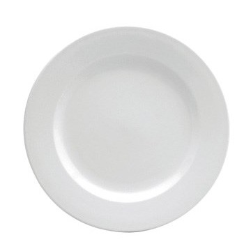 Oneida F9010000111 Buffalo Cream White 5-1/2" Rolled Edge Plate (Case of 36)