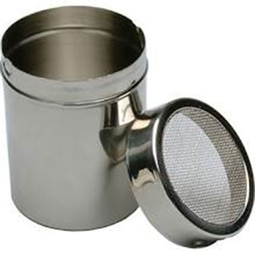 August Thomsen 1347 Stainless Steel Shaker, 4oz , Fine Mesh Top