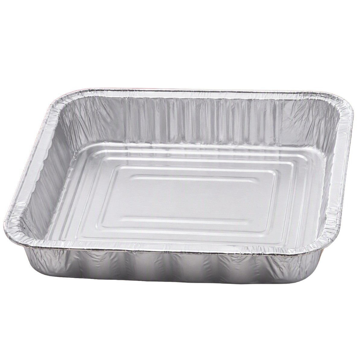 Handi-Foil 4048-35-100WDL Square Foil Cake Pan w/ Dome Lid, 8" (Case of 100)
