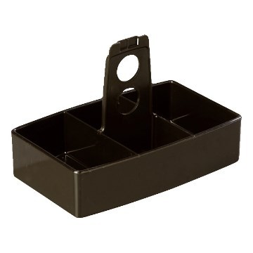 Carlisle 455103 Condiment Caddy w/ Sign & Clip, Black, 6-1/2"X4"