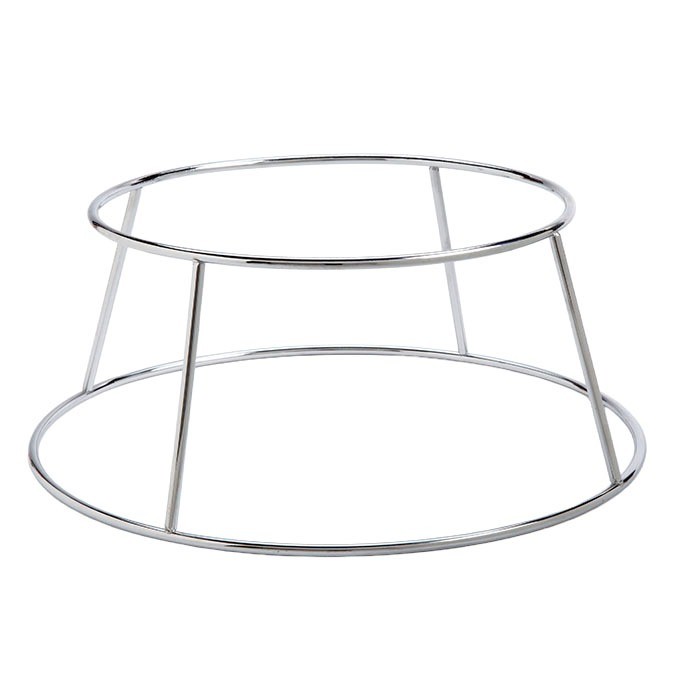 American Metalcraft SDRCK4 9-5/8" x 4" Pizza Display Stand, Chrome
