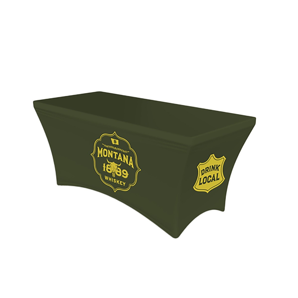 4' Spandex Table Cover - Full Coverage Dye Sublimation