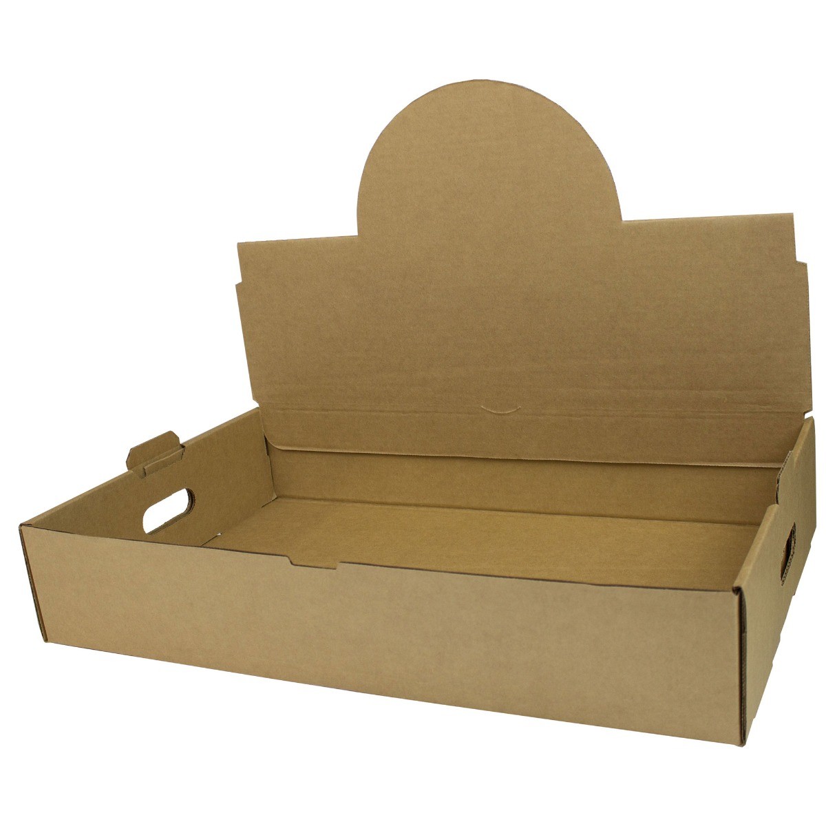 Boxit Corporation 21134KF-408 Cardboard Cater Box, 21"X13-3/8"X4", Tucktop with Handle Kraft