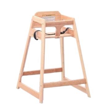 Boelter HC-1-N Natural Wood High Chair, Completly Assembled
