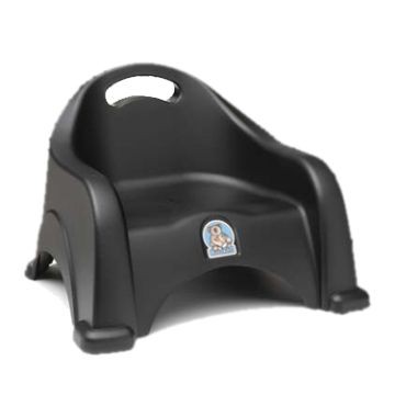 Koala KB327-02 Booster Chair 16.25X11.5 W/ Back Strap, Black