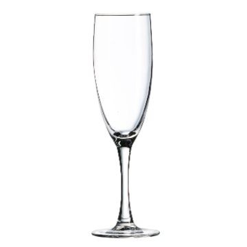 Arc Cardinal P8793 Romeo Flute Sheer Rim, 5-3/4oz, Clear (Case of 12)