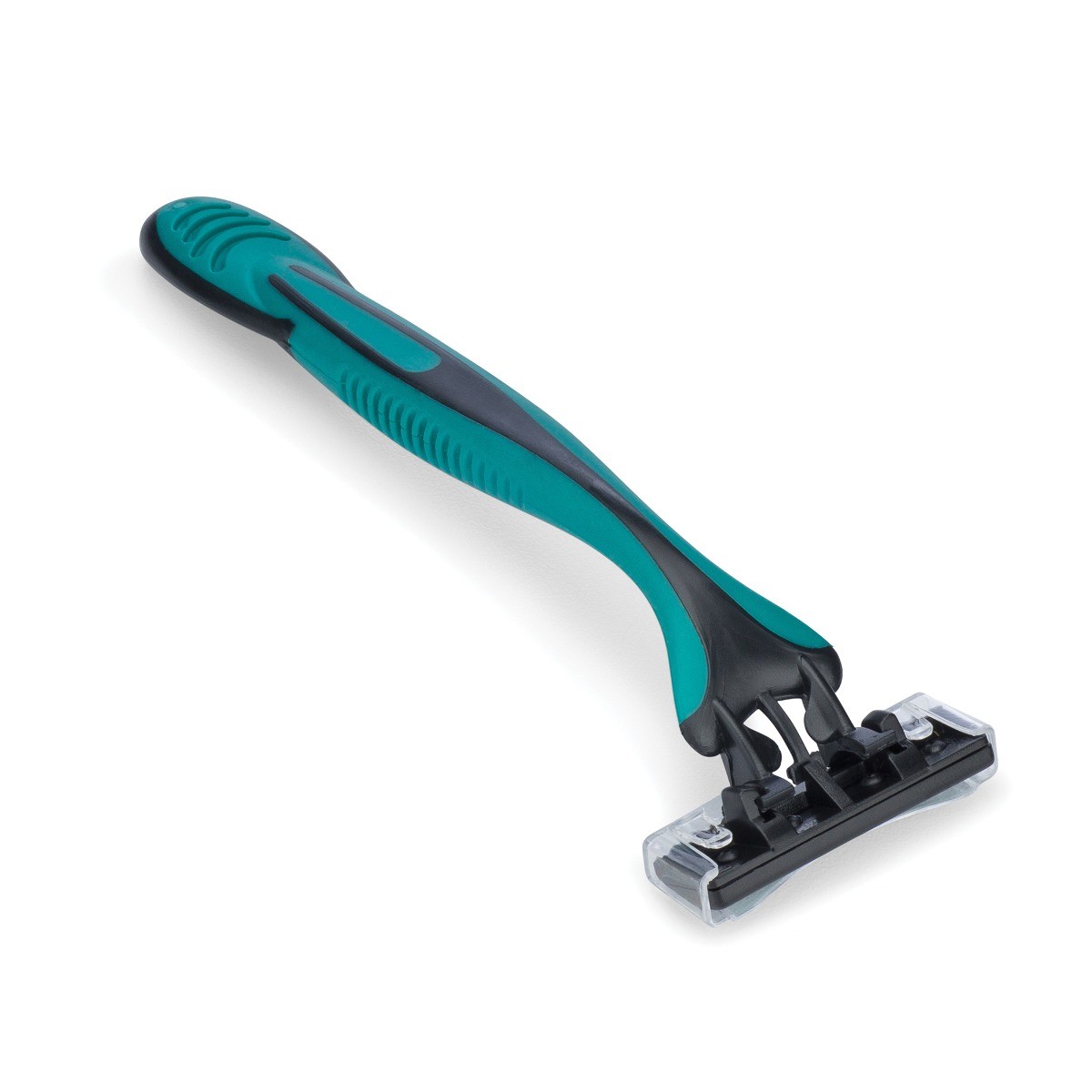 Triple Blade Wrapped Disposable Razor, Green (Case of 144)