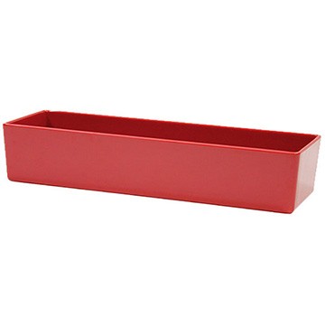 Tablecraft M4008R Rectangular Melamine Bowl, Red, 15"X5"X3"
