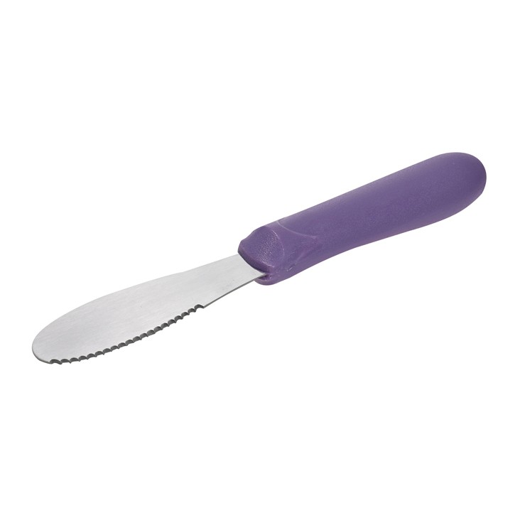 Winco TWP-31P Sandwich Spreader, 3-5/8'', Purple Handle