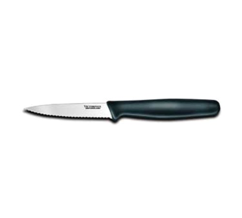Forschner by Victorinox 6.7633 Paring Knife, 3-1/4'', Black