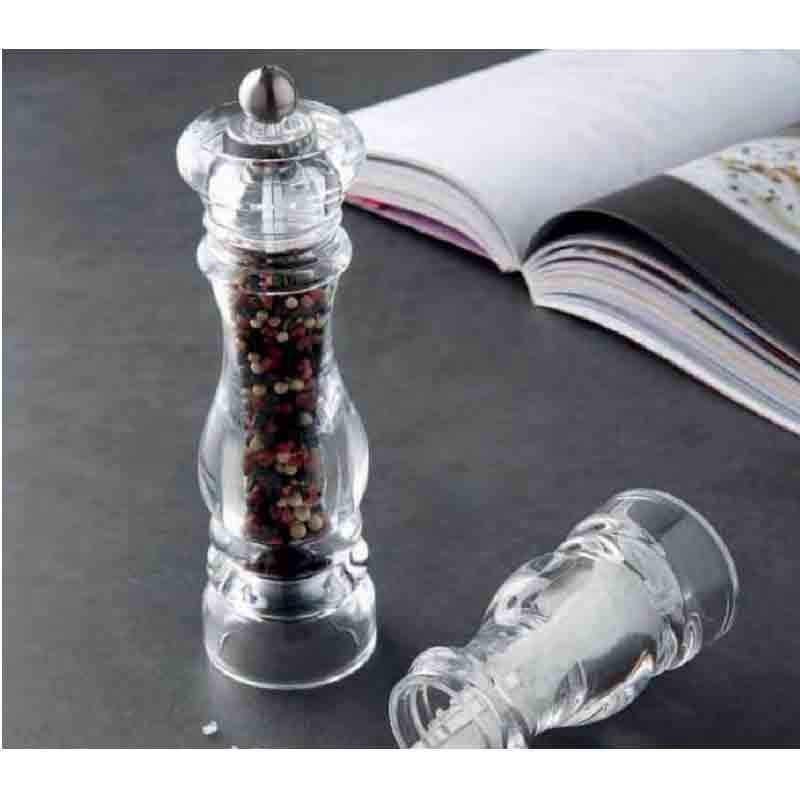 Sambonet 69001P16 Krupp Acrylic Pepper Mill, 6-1/4", Clear