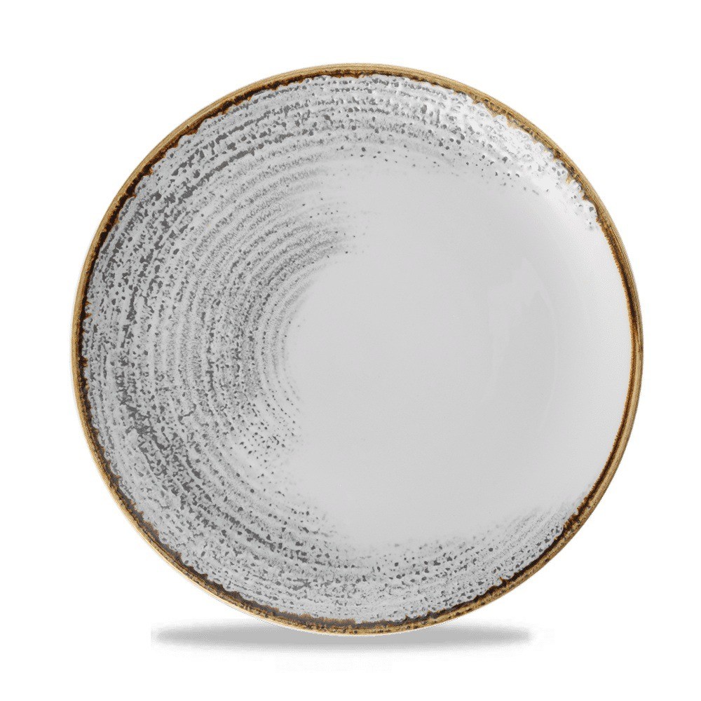 Churchill HAJGEV101, Homespun Accents Coupe Plate, 10-1/4", Jasper Grey (Case of 12)