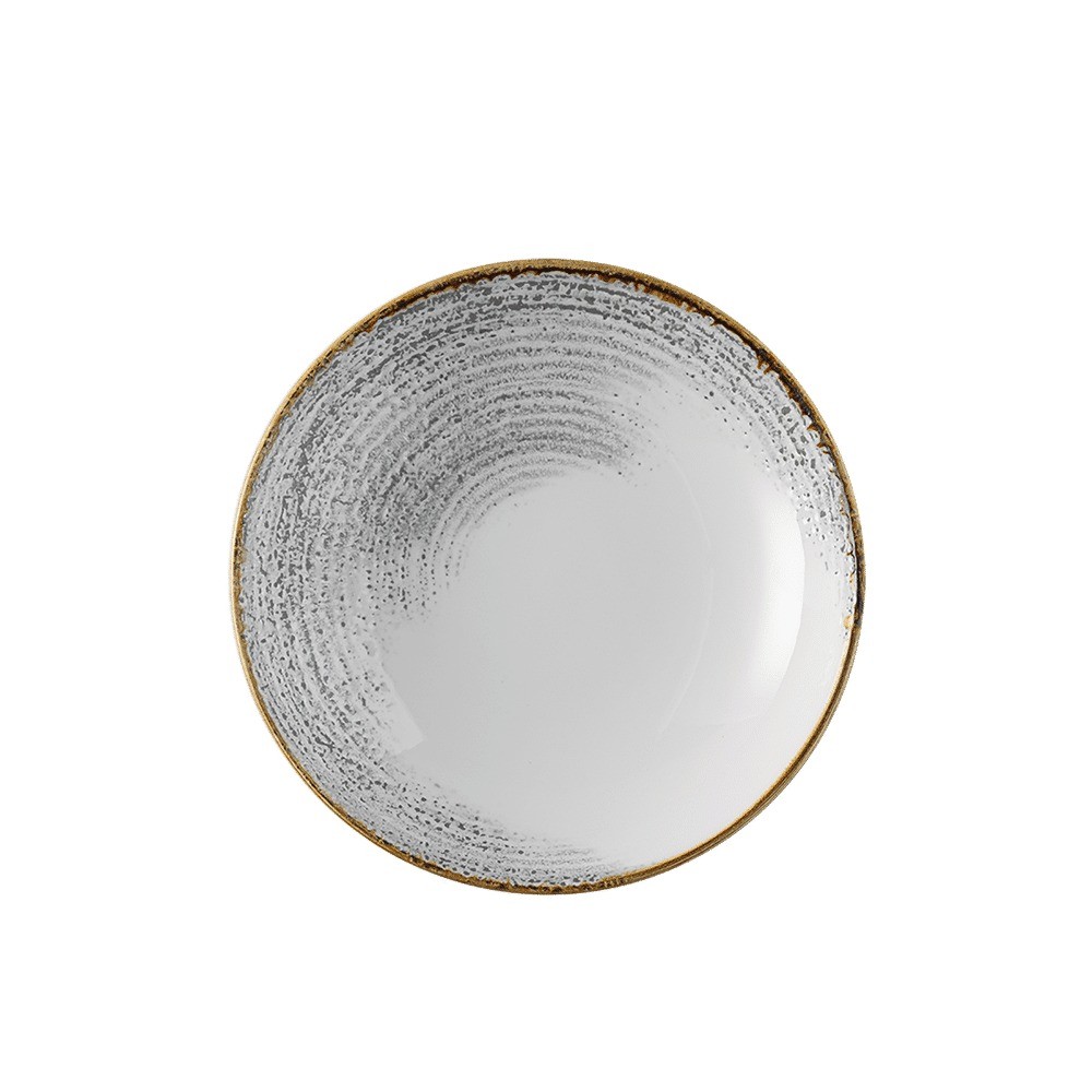 Churchill HAJGEVB71, Homespun Accents Coupe Bowl, 15oz, Jasper Grey (Case of 12)