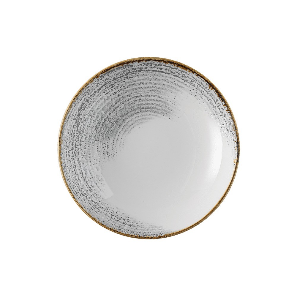 Churchill HAJGEVB91, Homespun Accents Coupe Bowl, 40oz, Jasper Grey (Case of 12)