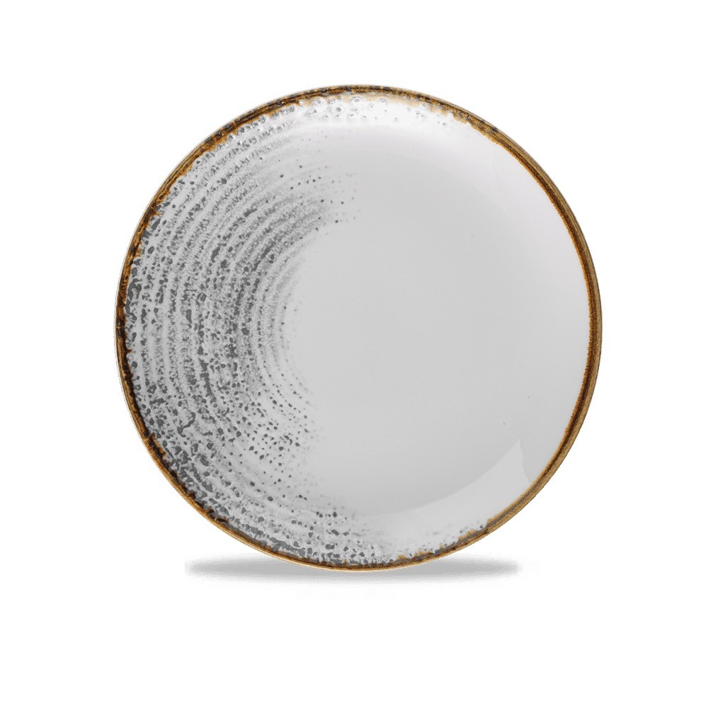 Churchill HAJGEVP61, Homespun Accents Coupe Plate, 6-1/2", Jasper Grey (Case of 12)