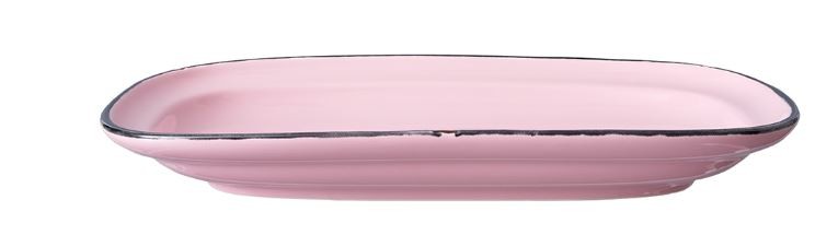 Oneida L2101003350 Tin Tin 10"X6" Rectangular Platter, Pink