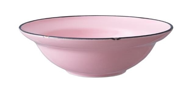 Oneida L2101003797 Tin Tin 12oz Rim Soup Bowl, Pink